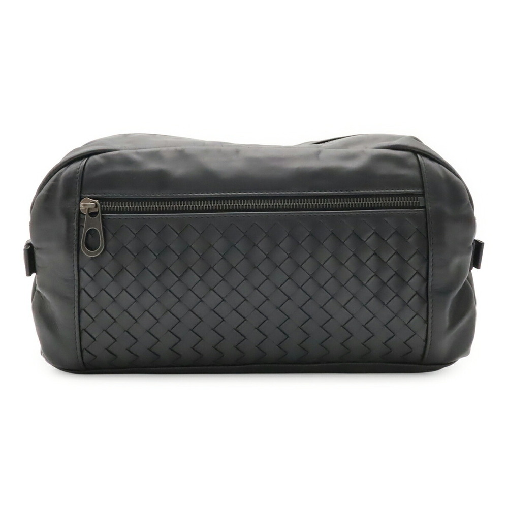 BOTTEGA VENETA Black Leather Intrecciato Hobo Bag
